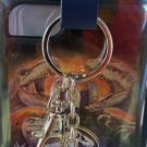 Universal Studios Exclusive Jurassic World T-Rex Raptor Metal Keychain New