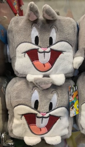 Six Flags Magic Mountain Looney Tunes Bugs Bunny 4" Cube Plush New