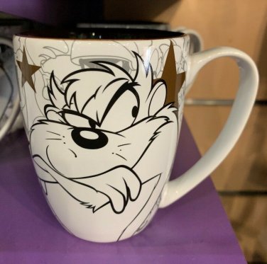 Six Flags Magic Mountain Looney Tunes Tasmanian Devil Stars Coffee Mug New