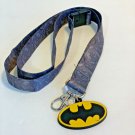 Six Flags Magic Mountain Dc Comics Batman Gray Lanyard  New