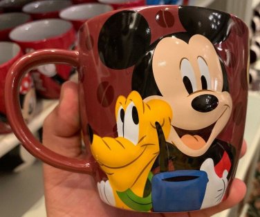 Disney Parks Mickey Pluto Coffee and Friends Make Perfect Blend Ceramic Mug New
