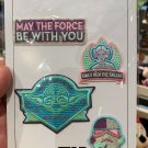 DISNEY PARKS Star Wars MAY THE FORCE BE WITH YOU PATCH SET NEW AND SEALED