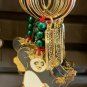 Universal Studios Exclusive Kung Fu Panda Gold Finish Keychain New