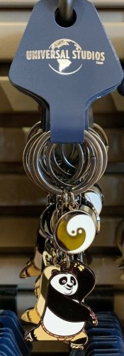 Universal Studios Kung Fu Panda Ying Yang Keyring Keychain New