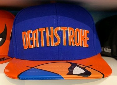 Six Flags Magic Mountain Dc Comics Deathstroke Blue/Orange Snapback Cap New