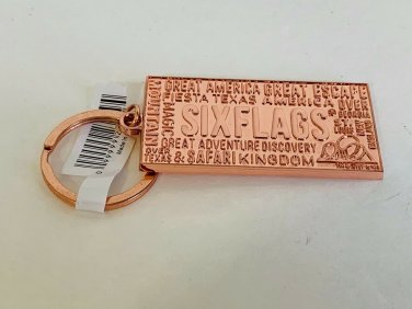 Six Flags Magic Mountain New England Over Texas Discovery Kingdom Keychain