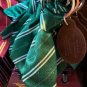 Universal Studios Harry Potter Slytherin Fabric Tie Keychain New with Tags