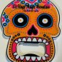 Six Flags Magic Mountain Day Of The Dead Orange  Skull Bottle Opener Magnet New