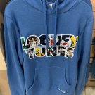 Six Flags Magic Mountain Looney Tunes Blue Adult Size Hoodie Sweater Size Medium