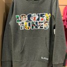 Six Flags Magic Mountain Looney Tunes Gray Adult Size Hoodie Sweater X-Large New