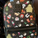 Disney Parks Nightmare Before Christmas Multi Characters Faux Leather Bag New