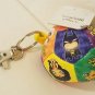 Six Flags Magic Mountain Justice League Multi Character Patch Ball Keychain New