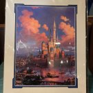 Disney Parks Exclusive Dusk Castle Deluxe Print by John Nadeau New