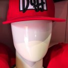 UNIVERSAL STUDIOS EXCLUSIVE THE SIMPSONS DUFF MAN DUFF RED BASEBALL HAT CAP NEW