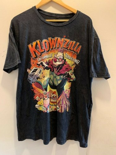 Universal Studios Halloween Horror Nights HHN 2019 Klownzilla T-Shirt XL New