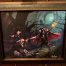 Disney Parks Ichabod Crane & Headless Horseman LE Framed Giclee by Brett Owens