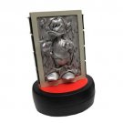 DISNEY PARKS STAR WARS WEEKENDS DONALD AS HAN SOLO CARBONITE MEDIUM FIGURE NEW