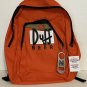 Universal Studios Exclusive The Simpsons Duff Beer Backpack Book Bag New