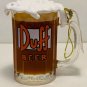 UNIVERSAL STUDIOS THE SIMPSONS BEER MUG CHRISTMAS ORNAMENT NEW