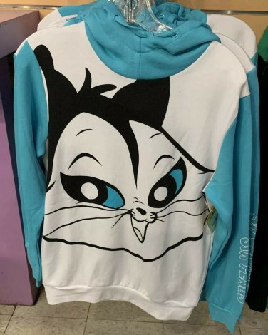Six Flags Magic Mountain Looney Tunes Pussyfoot Cat Hoodie Sweater XX-Large