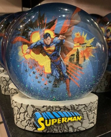 Six Flags Magic Mountain Superman 3-D Snow Globe New