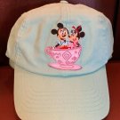 DISNEY PARKS MICKEY AND MINNIE MOUSE TEACUP RIDE BASEBALL ADULT CAP HAT NEW