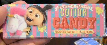 Universal studios Despicable Me White Chocolate Jellybeans Cotton Candy Bar New