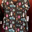 Disney Parks Haunted Mansion 999 Happy Haunts Woman's Top Size Small New**