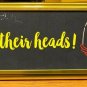 disney parks desk plaque queen of hearts off with their heads!
