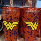 Six Flags Magic Mountain Dc Comics Wonder Woman Tumbler With Straw (single) New