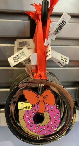 Universal Studios The Simpsons Donut to Home Spinner Metal Ornament New with Tag