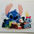 Disney WonderGround Stitch Ohana Tea Party Postcard Steph Laberis