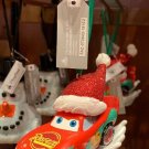 Disney Parks Cars Lightning McQueen Resin Sculpted Christmas Ornament New