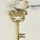 Disney Parks Exclusive Mickey Mouse Icon Filigree Key Silver Finish Keychain New