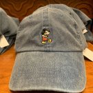 Disney Parks Exclusive Mickey Mouse Vintage Blue Jean Dad Hat Cap New