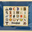 Disneyland Resort Disneyland A To Z Alphabet Letters Print by Dave Avanzino New