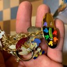 Disney Parks Ink & Paint Keychain Mickey Sorcerer Jiminy Cricket White Rabbit