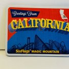 Six Flags Magic Mountain Exclusive Greeting From California Magnet New