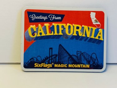 Six Flags Magic Mountain Exclusive Greeting From California Magnet New