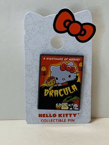 Universal Studios Exclusive Hello Kitty Dracula Enamel Pin New On Card
