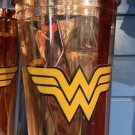 Six Flags Magic Mountain Dc Comics Wonder Woman Gold Tumbler With Straw (single)