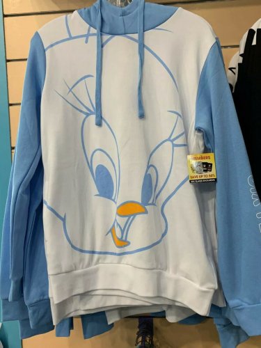 Six Flags Magic Mountain Looney Tunes Tweety Bird Hoodie Sweater Large New