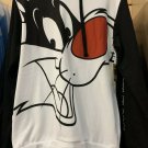 Six Flags Magic Mountain Looney Tunes Sylvester Cat Hoodie Sweater Large New