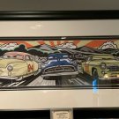 Disney Parks Cars Rise of The Rookie LE Framed Giclee by Max Grundy New