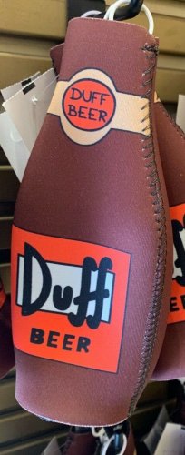Universal Studios Exclusive The Simpsons Duff Beer Bottle Holder New