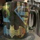Six Flags Magic Mountain Rainbow Filigree Justice League Coffee Mug New