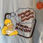 Universal Studios The Simpson Homer Bacon Scented Mens Shirt Medium New
