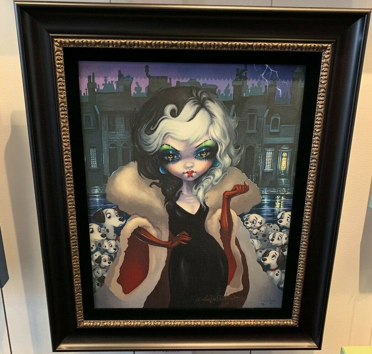 Disney WonderGround Gallery Cruella De Vil LE Giclee by Jasmine Becket
