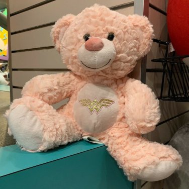Six Flags Magic Mountain Dc Comics Teddy Bear With Wonder Woman Logo Plush New