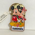 Disneyland Resort Mickey Minnie & Pluto Gold Finish Keychain Fashionista New